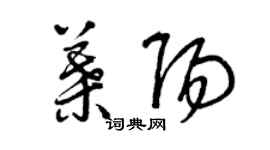 曾慶福葉陽草書個性簽名怎么寫