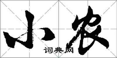 胡問遂小農行書怎么寫