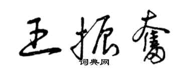 曾慶福王振奮草書個性簽名怎么寫