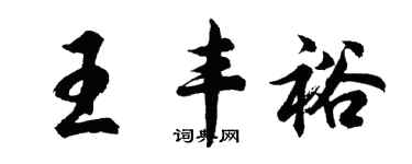 胡問遂王豐裕行書個性簽名怎么寫