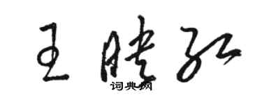 駱恆光王映紅草書個性簽名怎么寫