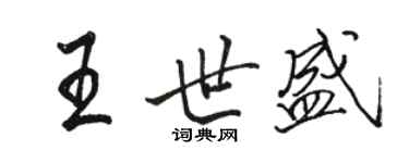駱恆光王世盛行書個性簽名怎么寫