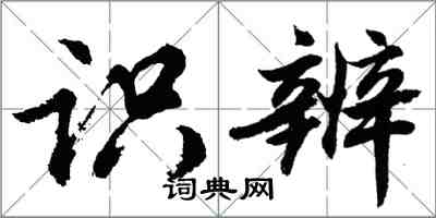 胡問遂識辨行書怎么寫