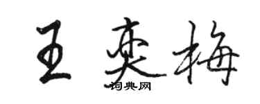 駱恆光王奕梅行書個性簽名怎么寫