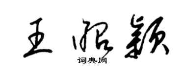 梁錦英王昭穎草書個性簽名怎么寫