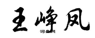 胡問遂王崢鳳行書個性簽名怎么寫