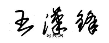 朱錫榮王漢鋒草書個性簽名怎么寫