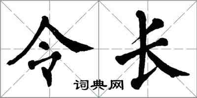 翁闓運令長楷書怎么寫
