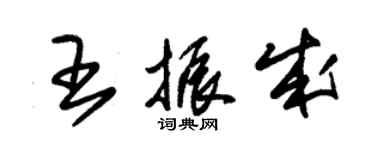 朱錫榮王振成草書個性簽名怎么寫