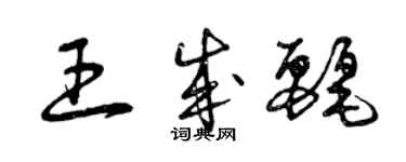 曾慶福王成麗草書個性簽名怎么寫