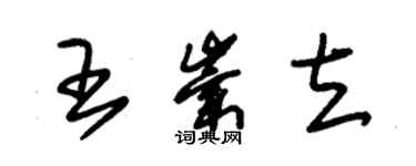 朱錫榮王崇立草書個性簽名怎么寫