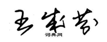 朱錫榮王成芬草書個性簽名怎么寫