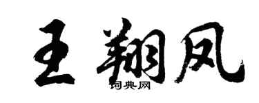 胡問遂王翔鳳行書個性簽名怎么寫