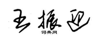 朱錫榮王振迎草書個性簽名怎么寫