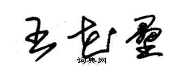 朱錫榮王花壘草書個性簽名怎么寫