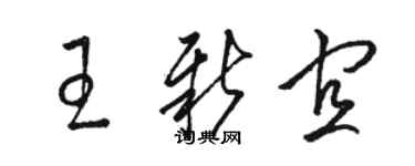 駱恆光王新宜草書個性簽名怎么寫