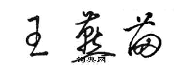 駱恆光王燕苗草書個性簽名怎么寫