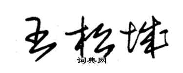 朱錫榮王松城草書個性簽名怎么寫