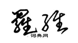 朱錫榮羅維草書個性簽名怎么寫