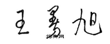 駱恆光王曼旭草書個性簽名怎么寫