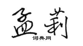 駱恆光孟莉行書個性簽名怎么寫