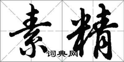 胡問遂素精行書怎么寫