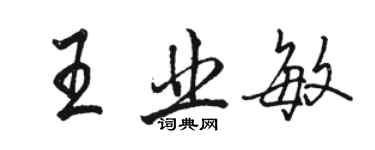 駱恆光王業敏行書個性簽名怎么寫