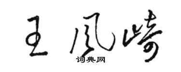 駱恆光王風崎草書個性簽名怎么寫