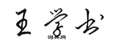 駱恆光王學書行書個性簽名怎么寫