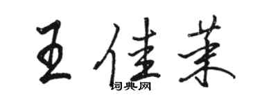 駱恆光王佳茉行書個性簽名怎么寫