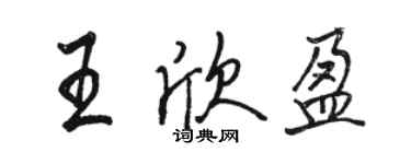 駱恆光王欣盈行書個性簽名怎么寫