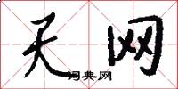 天網怎么寫好看