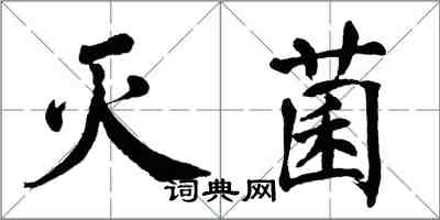 翁闓運滅菌楷書怎么寫