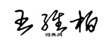 朱錫榮王維柏草書個性簽名怎么寫