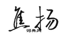 駱恆光焦揚草書個性簽名怎么寫