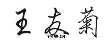 駱恆光王友菊行書個性簽名怎么寫