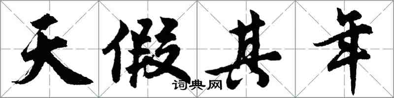 胡問遂天假其年行書怎么寫