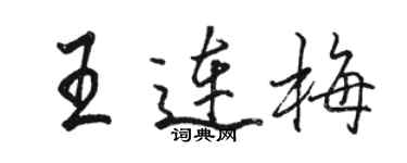 駱恆光王連梅行書個性簽名怎么寫
