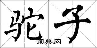 翁闓運駝子楷書怎么寫