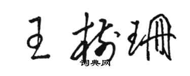 駱恆光王樹珊草書個性簽名怎么寫