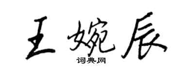 王正良王婉辰行書個性簽名怎么寫