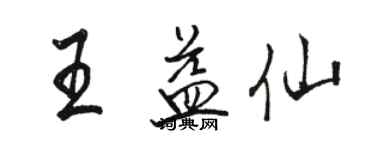 駱恆光王益仙行書個性簽名怎么寫