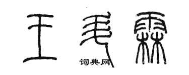 陳墨王升霖篆書個性簽名怎么寫