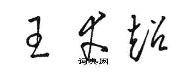 駱恆光王幸超草書個性簽名怎么寫