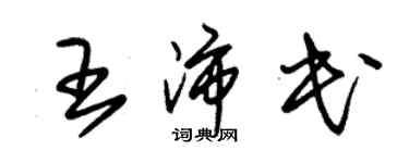 朱錫榮王沛民草書個性簽名怎么寫