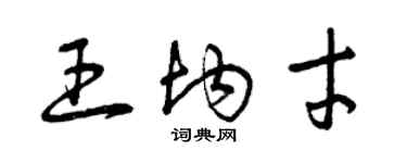 曾慶福王均才草書個性簽名怎么寫