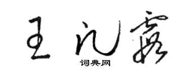 駱恆光王凡霞草書個性簽名怎么寫