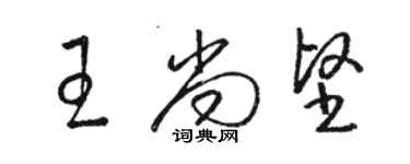 駱恆光王尚堅草書個性簽名怎么寫