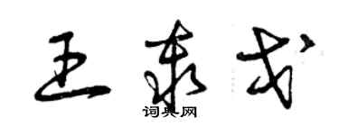 曾慶福王秦戈草書個性簽名怎么寫