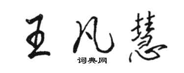 駱恆光王凡慧行書個性簽名怎么寫